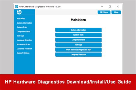 hpdiags smart check test